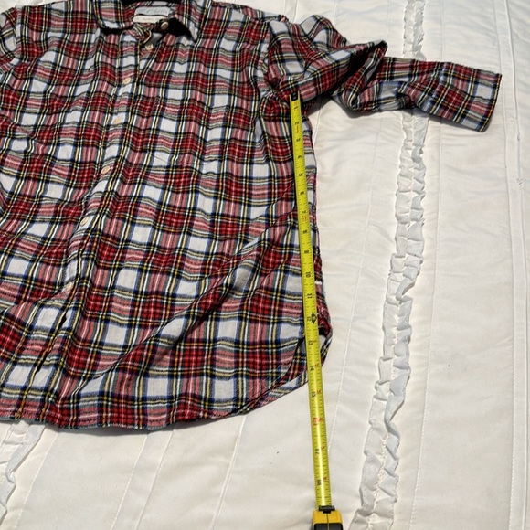 EUC J. Crew flannel shirt - size 4 (small) - Picture 7 of 8